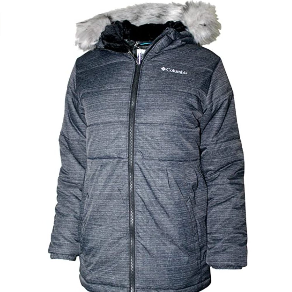 NWT! Columbia Youth Arbor Cove‎ Mid Hooded Omni Heat Insulated Jacket X-Large